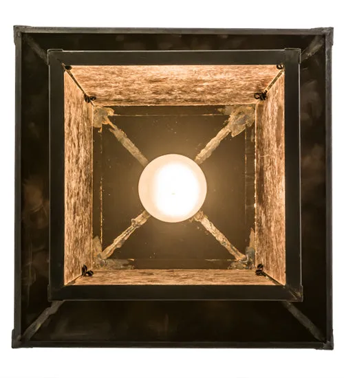 12"Sq Stillwater Winter Pine Pendant