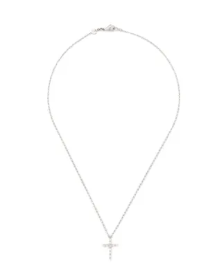 18K white gold Classic diamond necklace