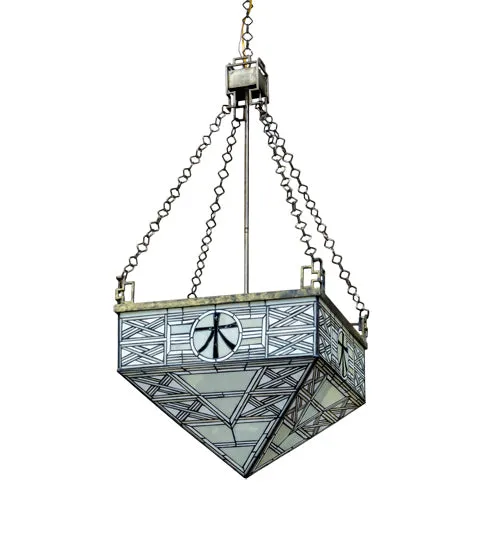 21" Square Shu Pendant