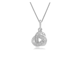 9 karat Weißes Gold Diamant 18zoll Halskette