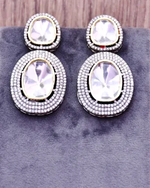 American Diamond Studs With White Stone (E633)