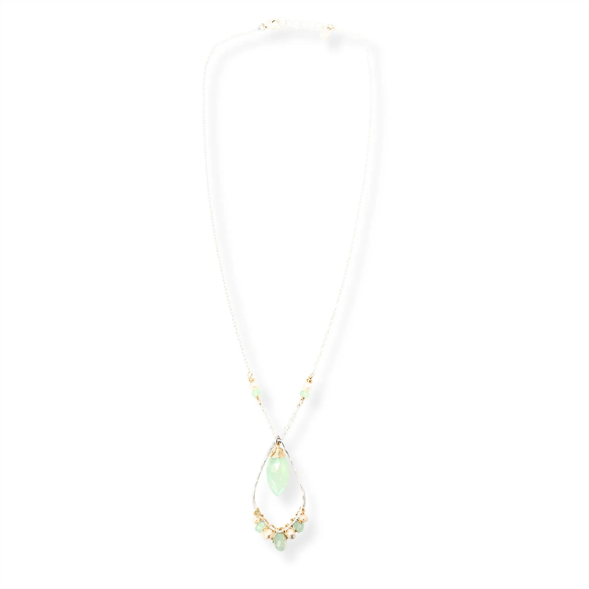 Aqua Marquise Necklace