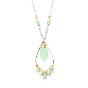 Aqua Marquise Necklace