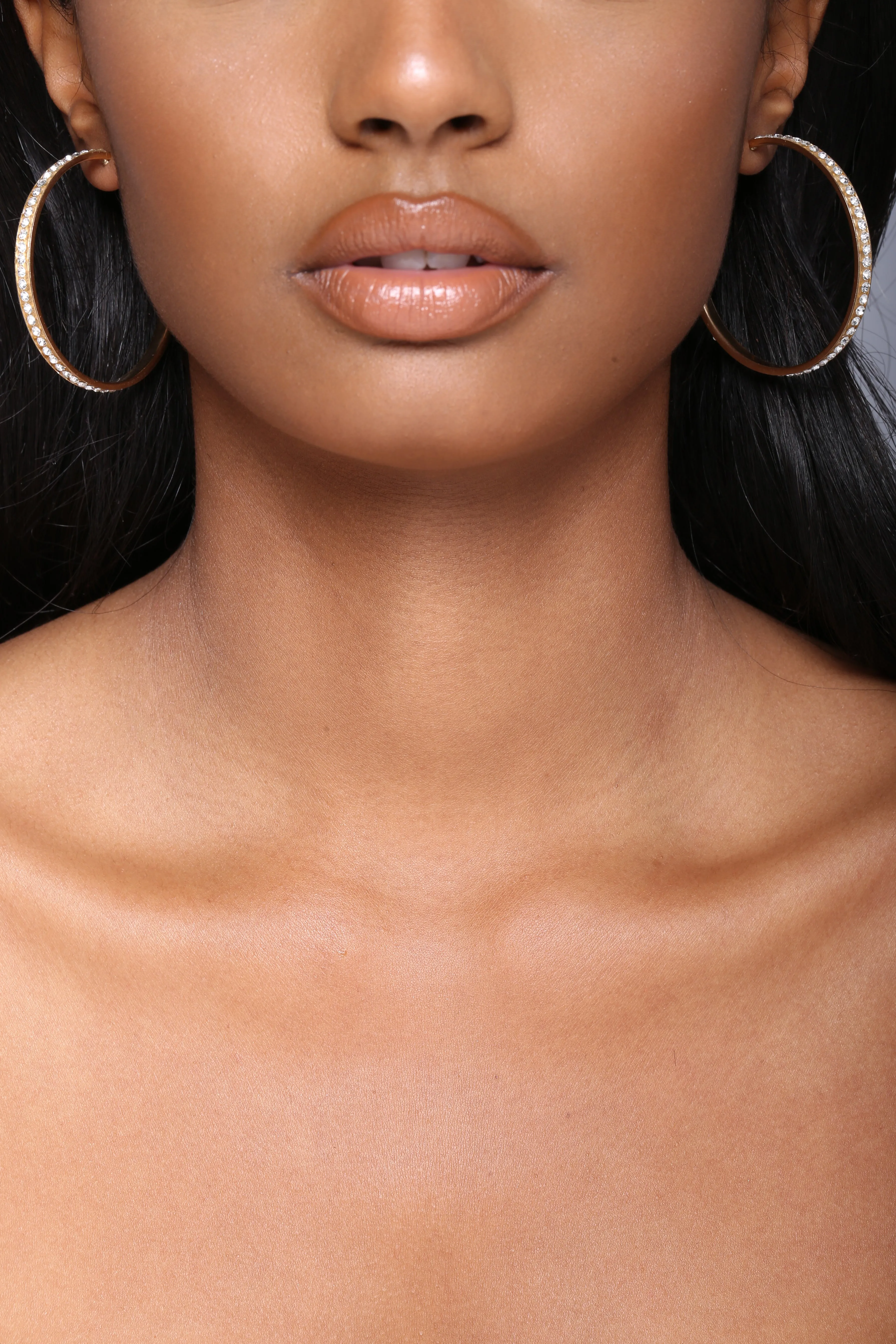 Bella Thick Hoop Earrings Set - Gold