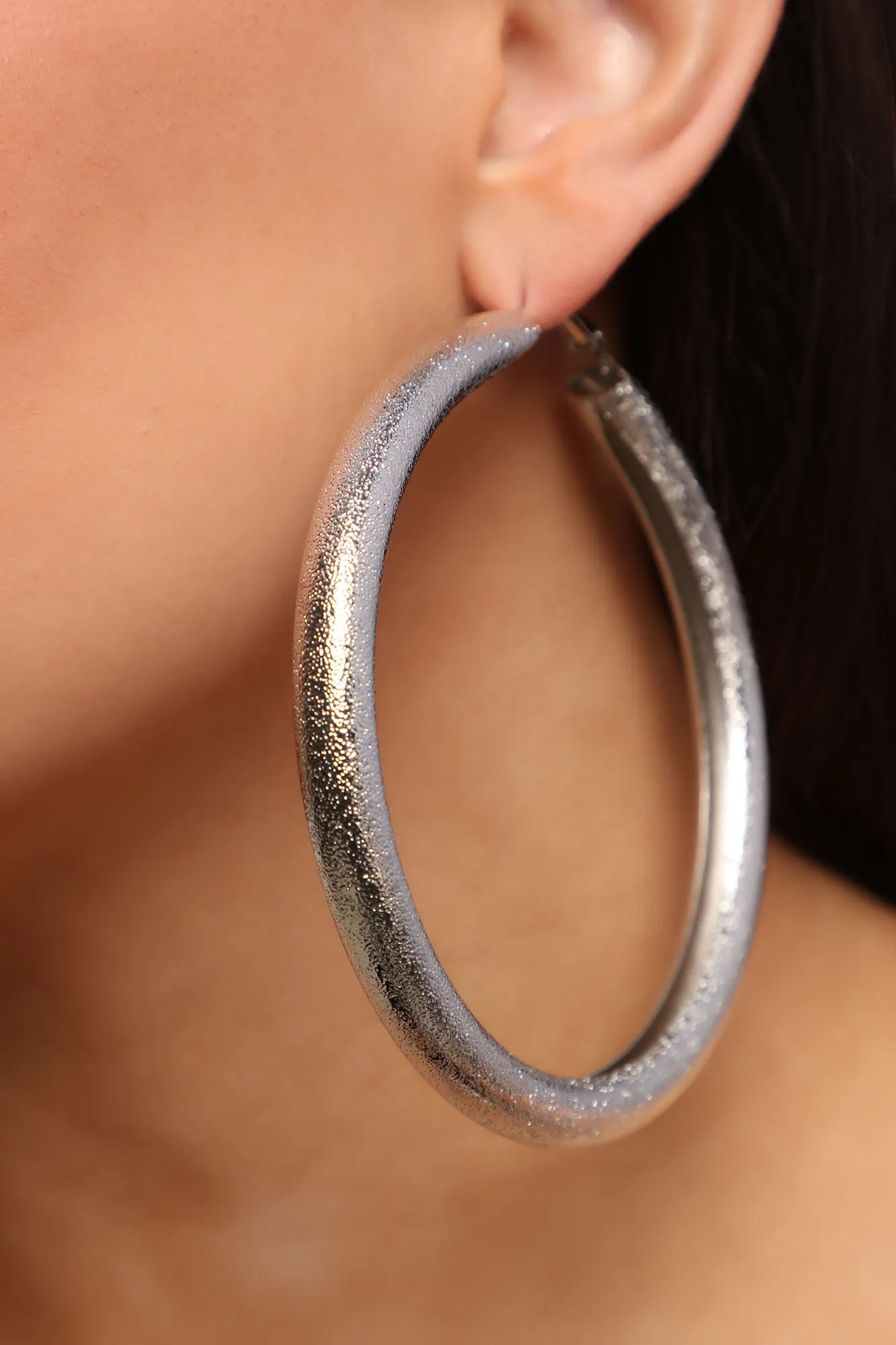 Best Of Them All Hoop Earrings - Silver