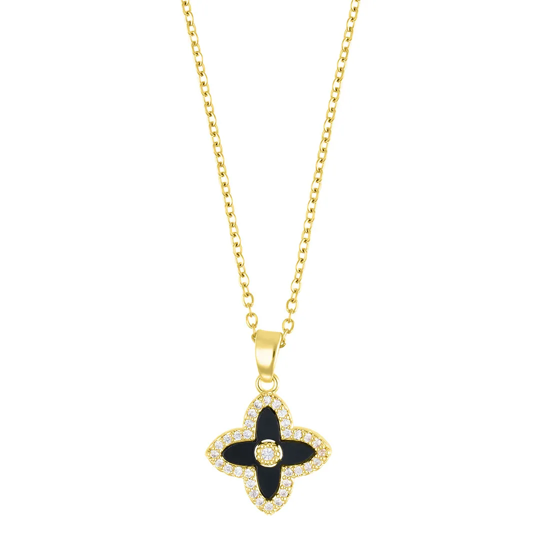 Black Clover Necklace gold