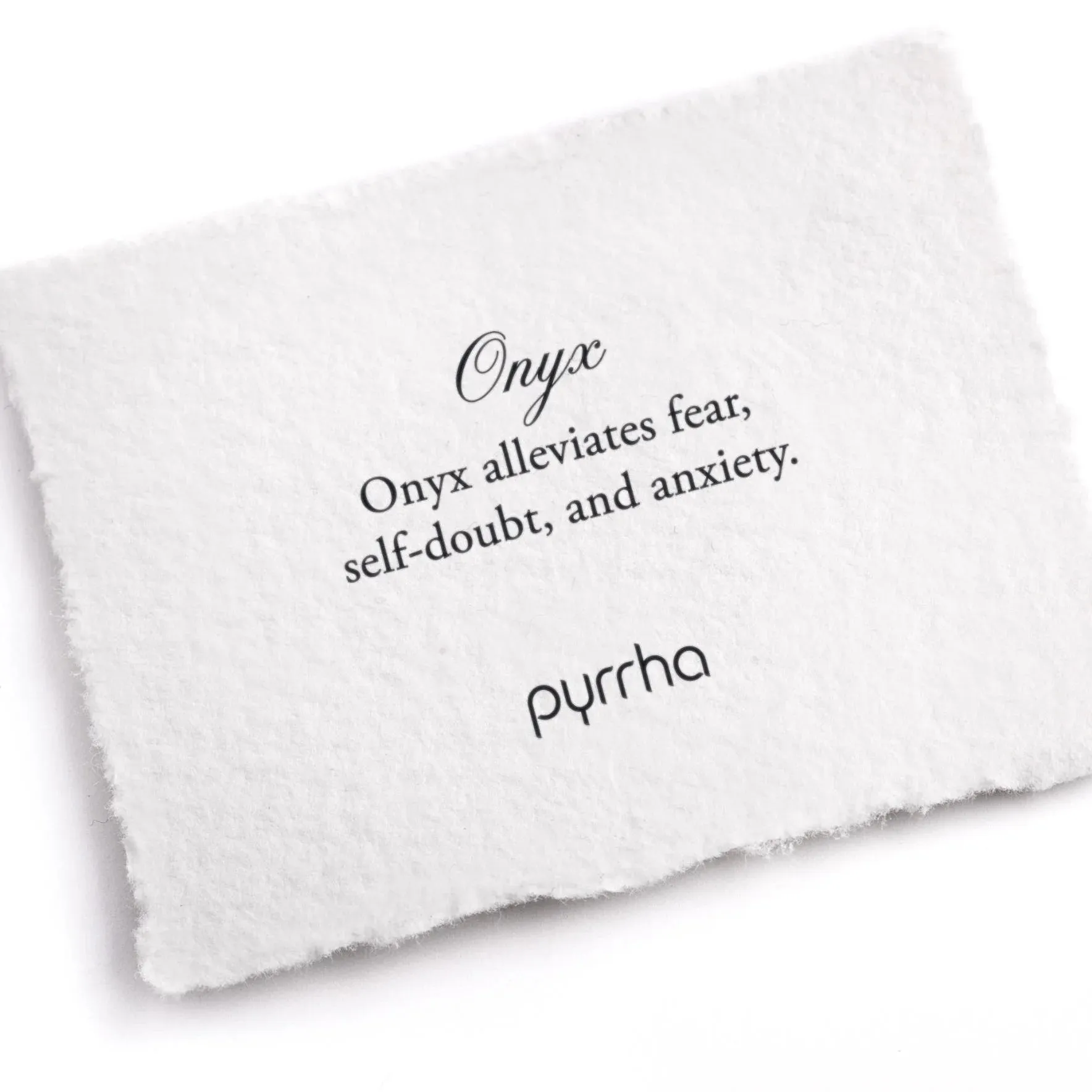Black Onyx Faceted Stone Talisman | Pyrrha