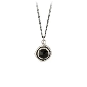 Black Onyx Faceted Stone Talisman | Pyrrha
