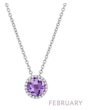 BN001AMP February Birthstone Pendant
