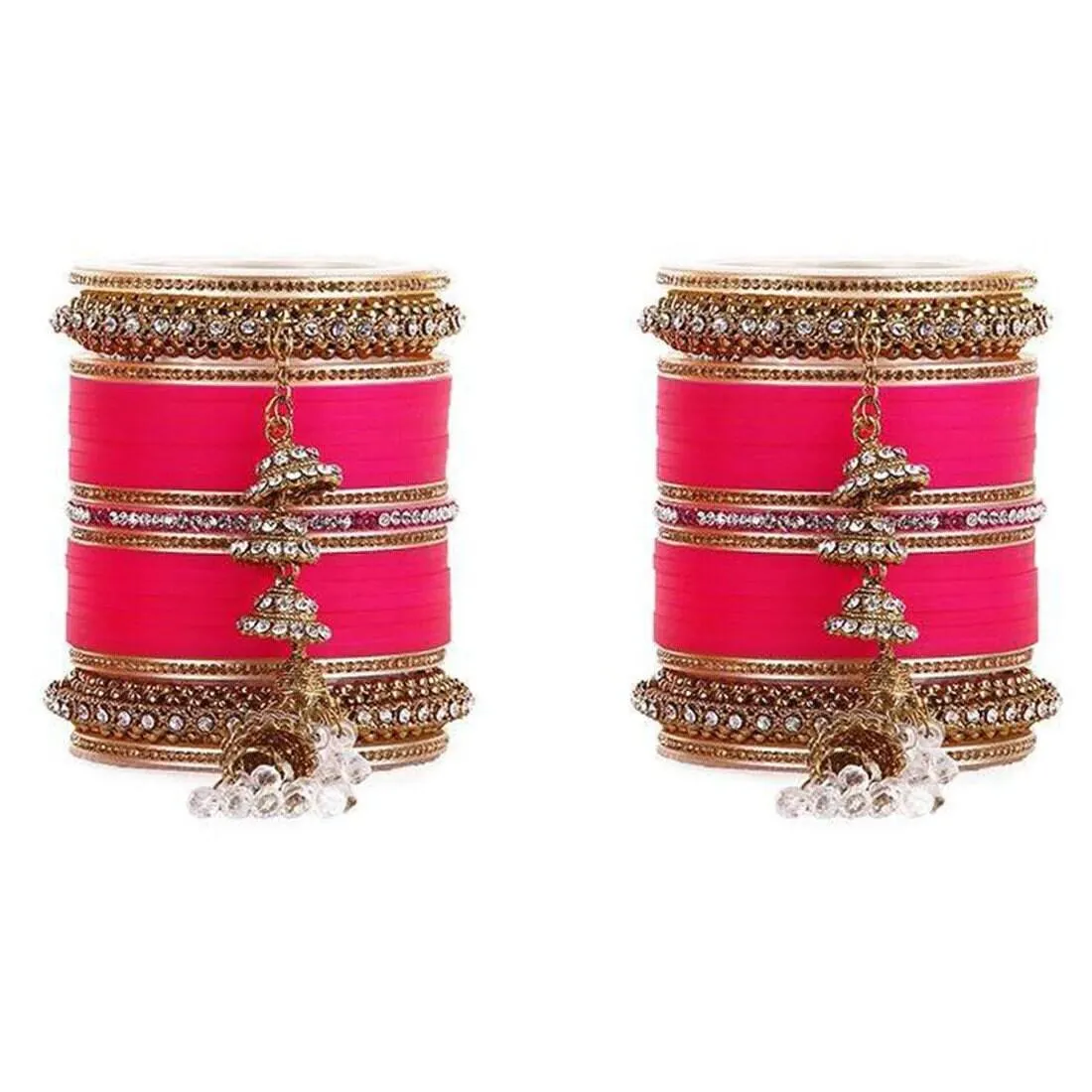Bridal Bangles Set, Indian Jewelry, Latkan Bangles