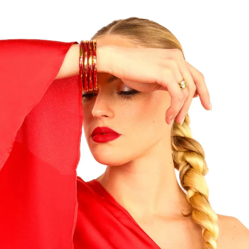 BuDhaGirl | Set of 4 |  KOI Rouge All Weather Bangles
