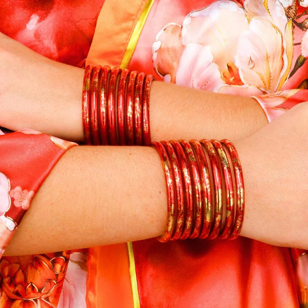 BuDhaGirl | Set of 4 |  KOI Rouge All Weather Bangles