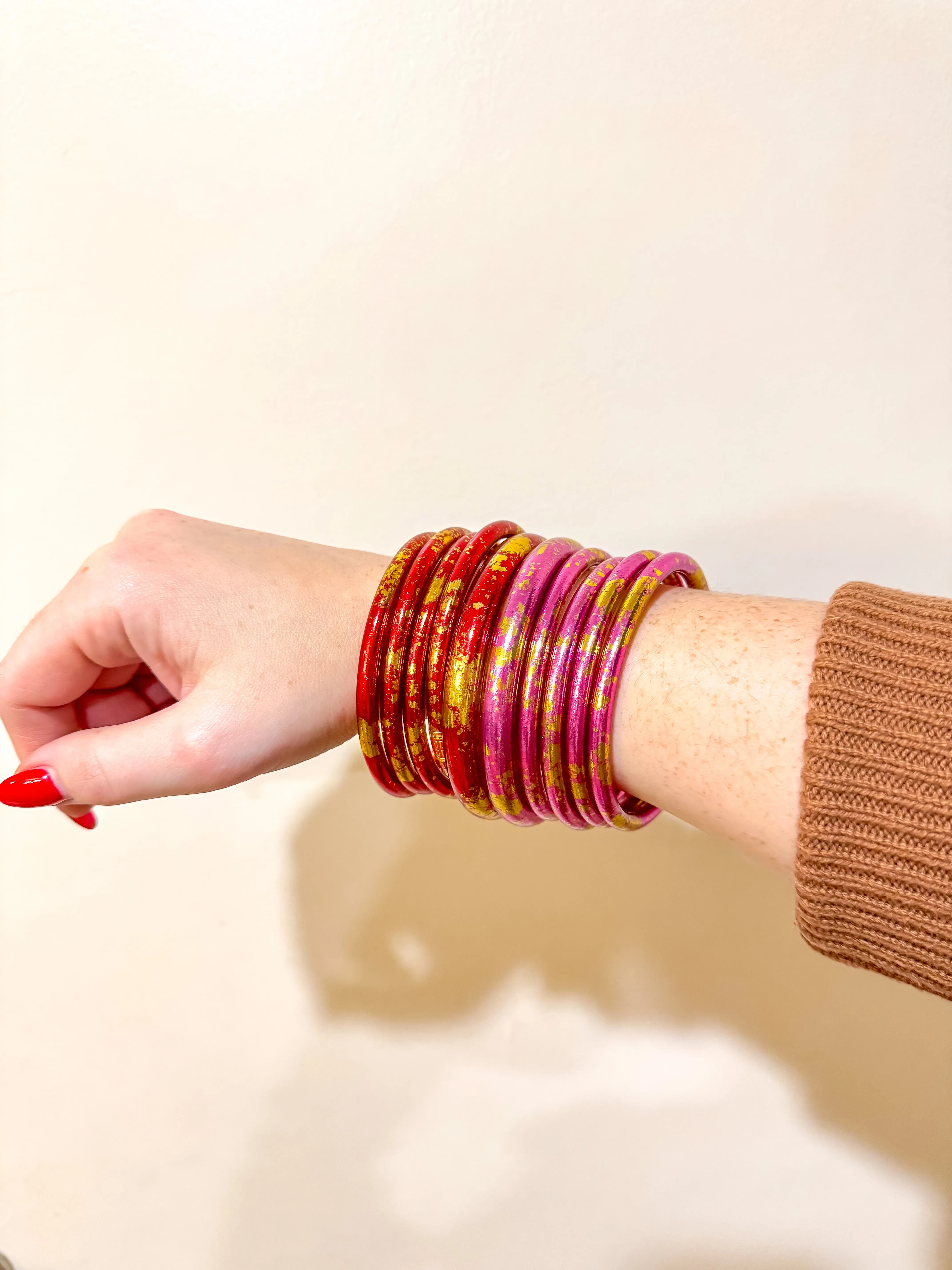BuDhaGirl | Set of 4 |  KOI Rouge All Weather Bangles