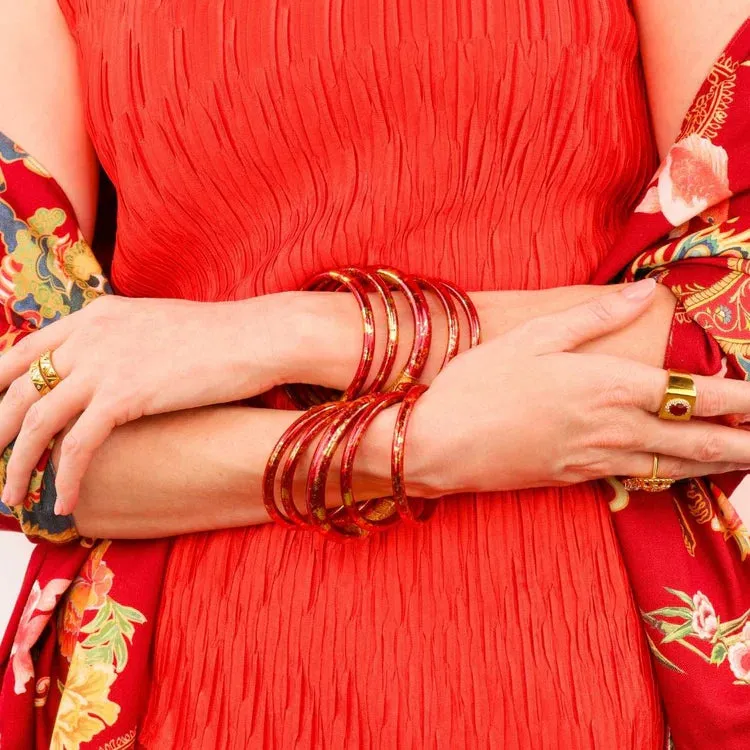 BuDhaGirl | Set of 4 |  KOI Rouge All Weather Bangles