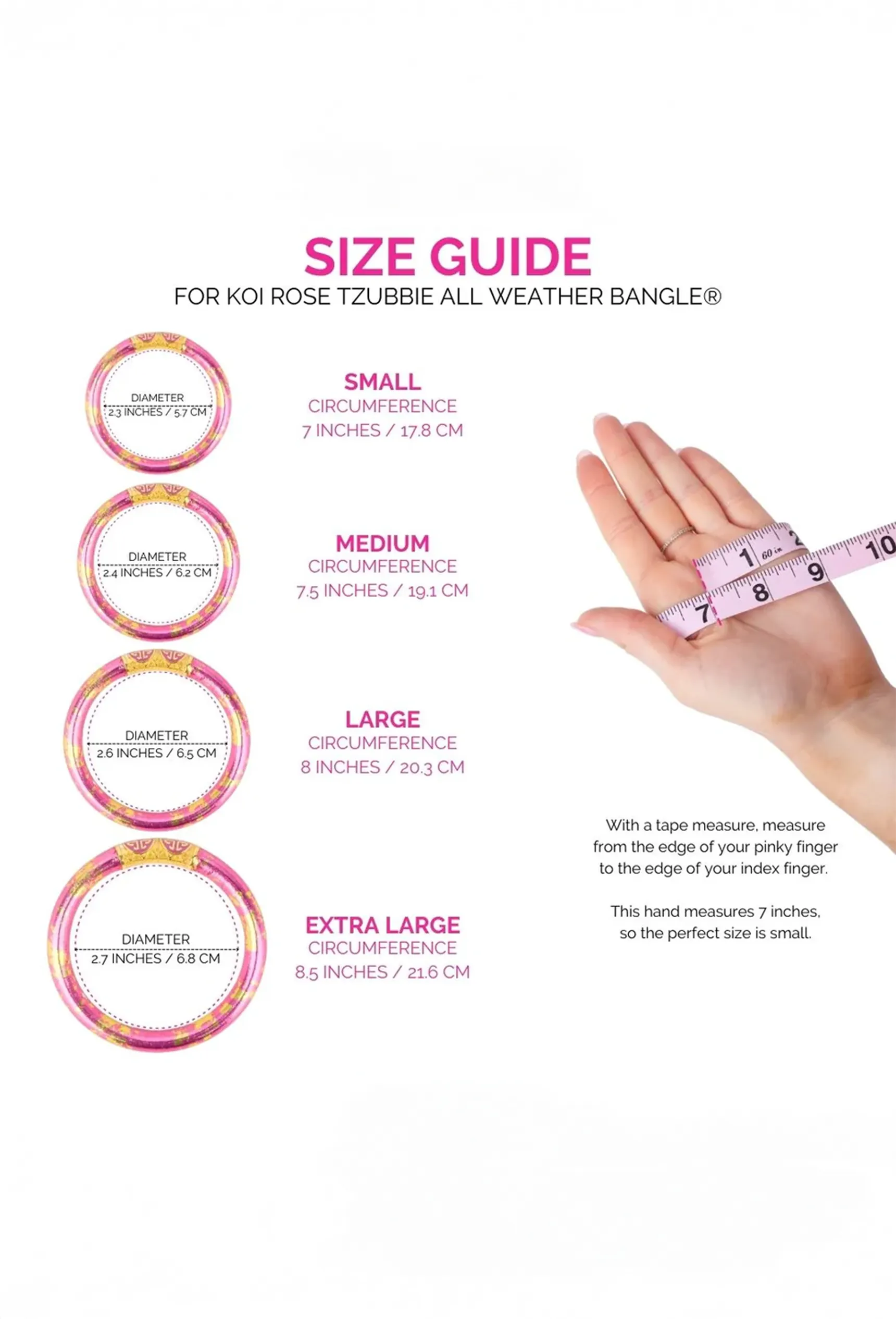 BUDHAGIRL - TZUBBIE All Weather Bangle in Koi Rose
