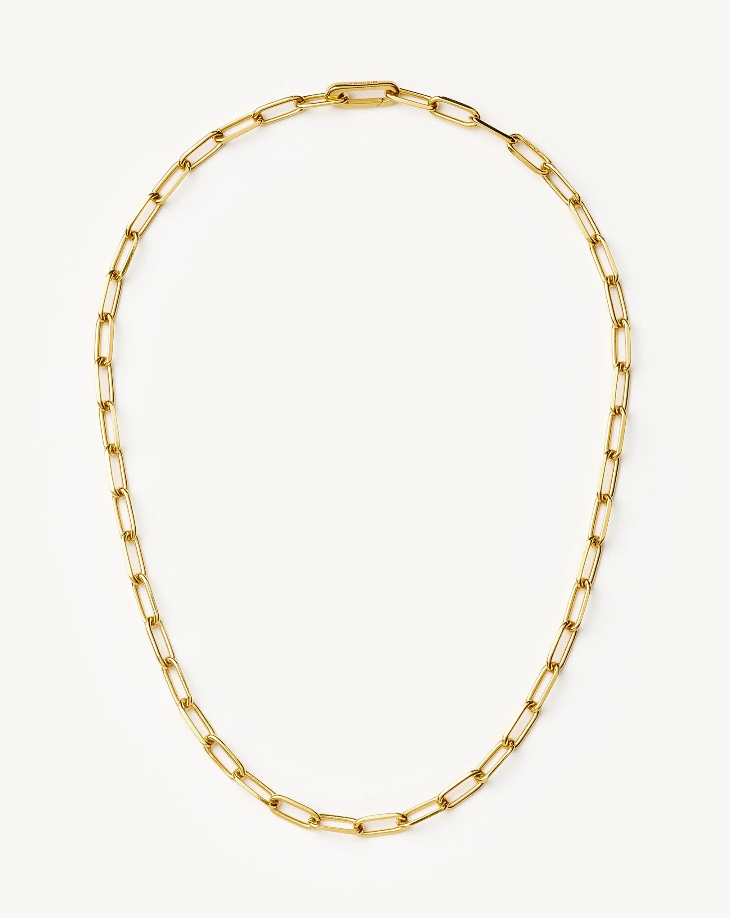 Classic Paperclip Chain Necklace | 18k Gold Plated