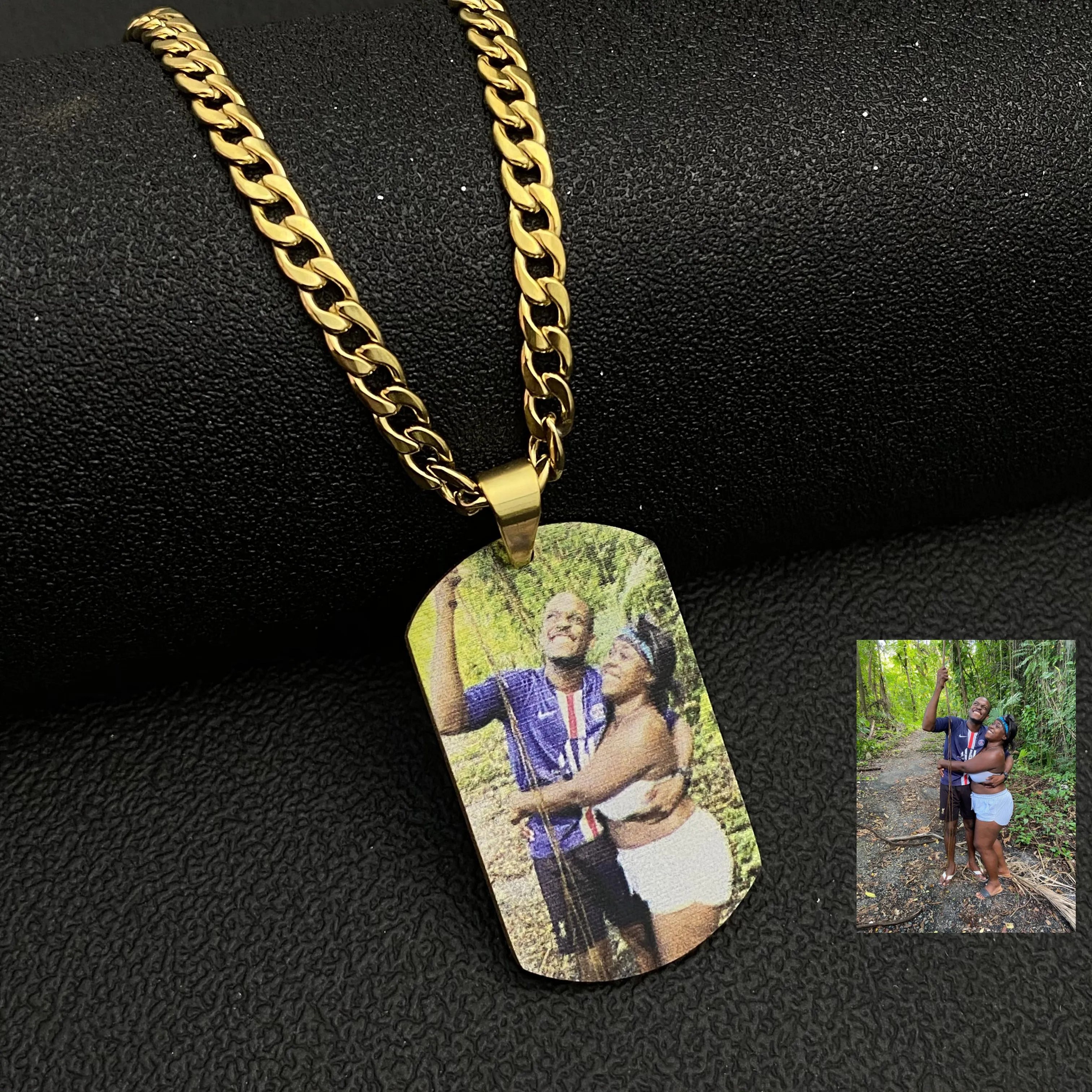 Custom Color Photo Necklaces Pendant With Picture Chain Necklace For Women Child Baby Jewelry