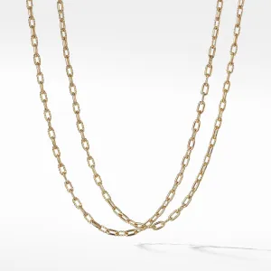 David Yurman Madison Chain Thin Necklace in 18k Gold, 3mm - 18 Inches