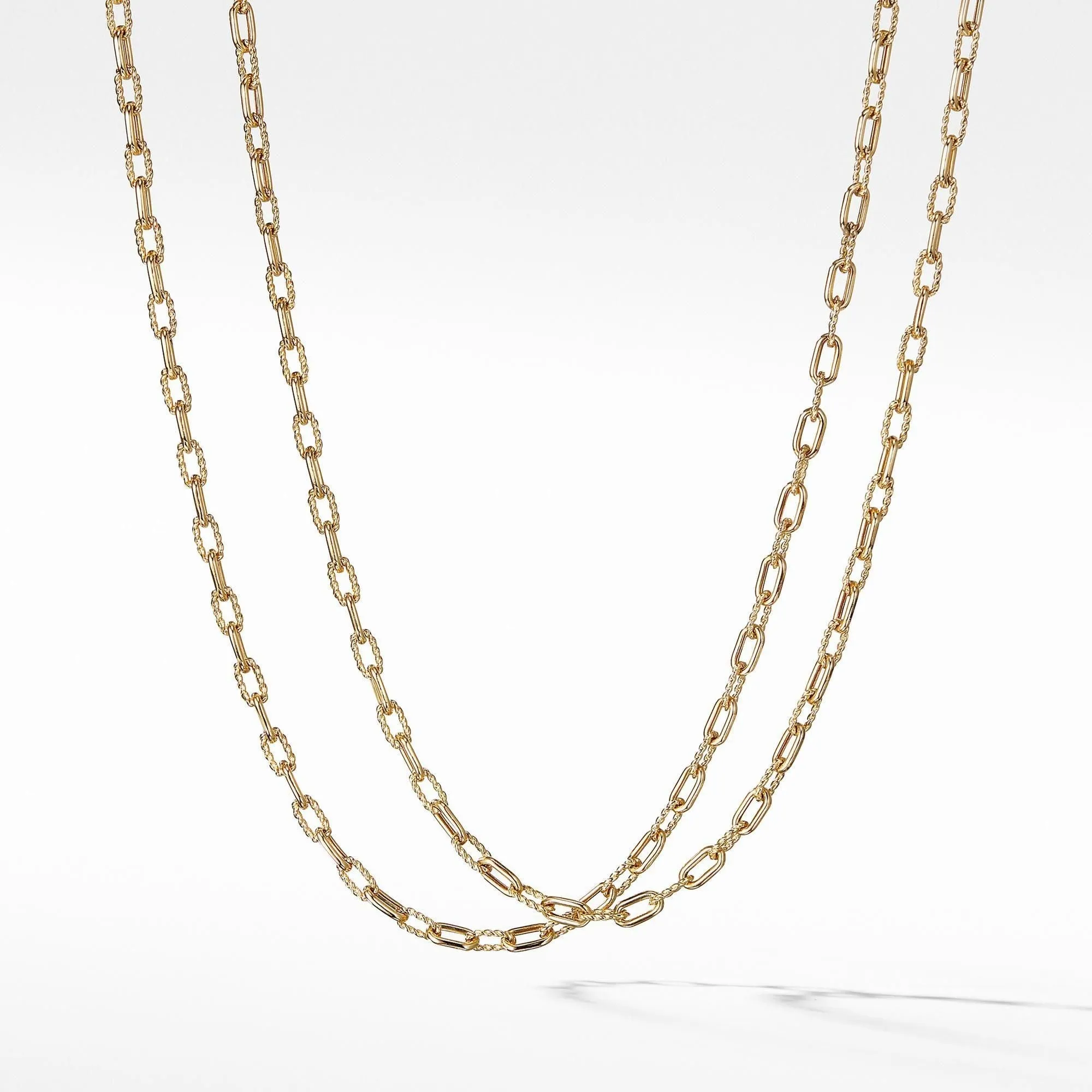 David Yurman Madison Chain Thin Necklace in 18k Gold, 3mm - 18 Inches