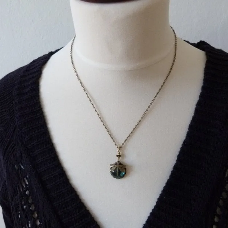 Delightful Dragonfly Pendant Necklace