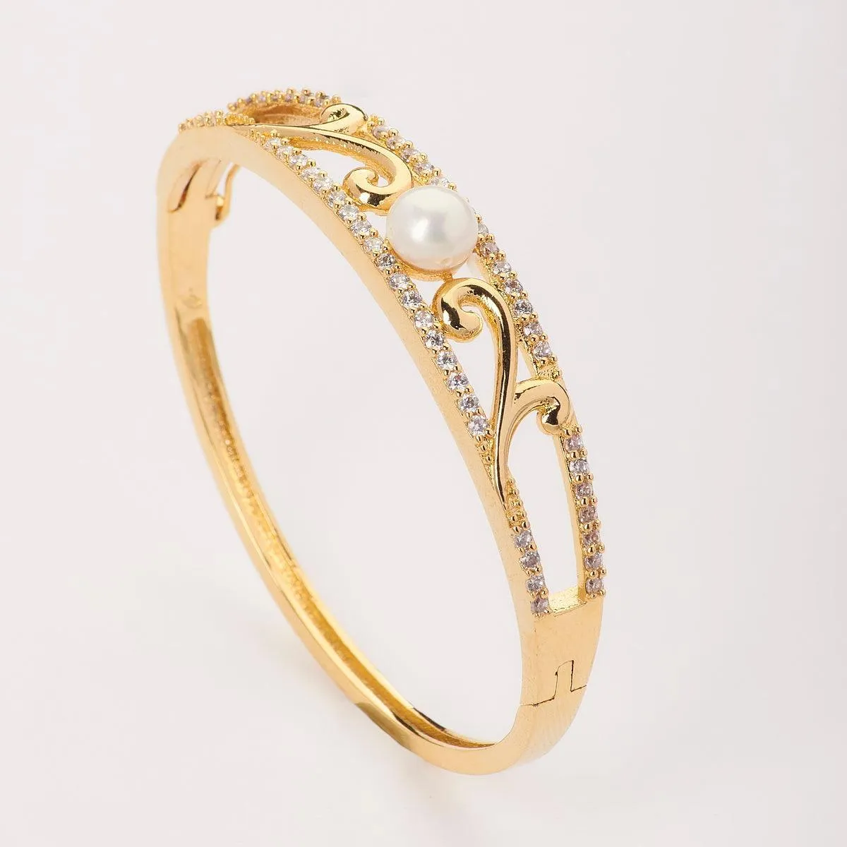 Delightful Real Pearl Bangle