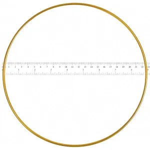 Dream Catcher Ring 9" Brass 25/pk
