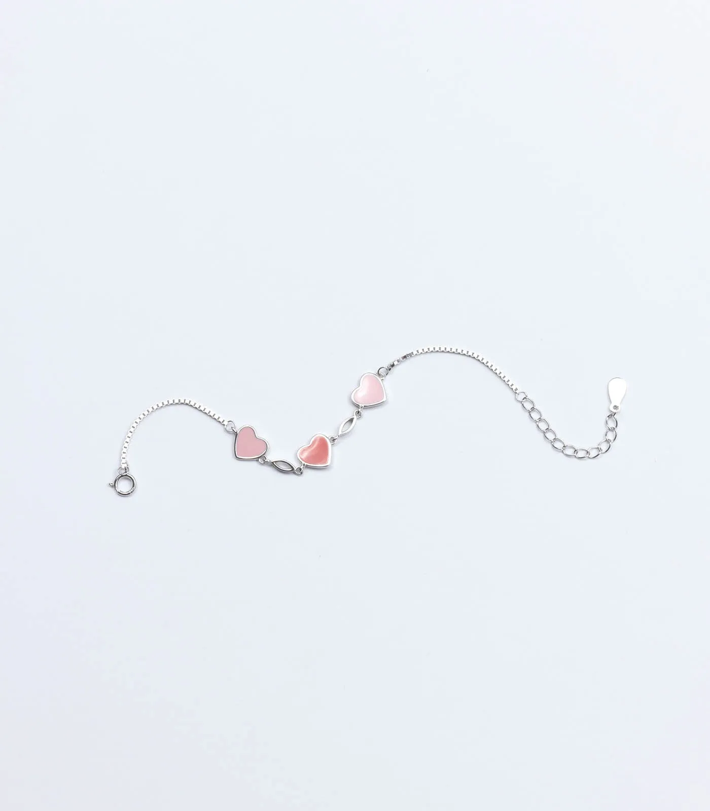 Dual Heart Bracelet (Silver)