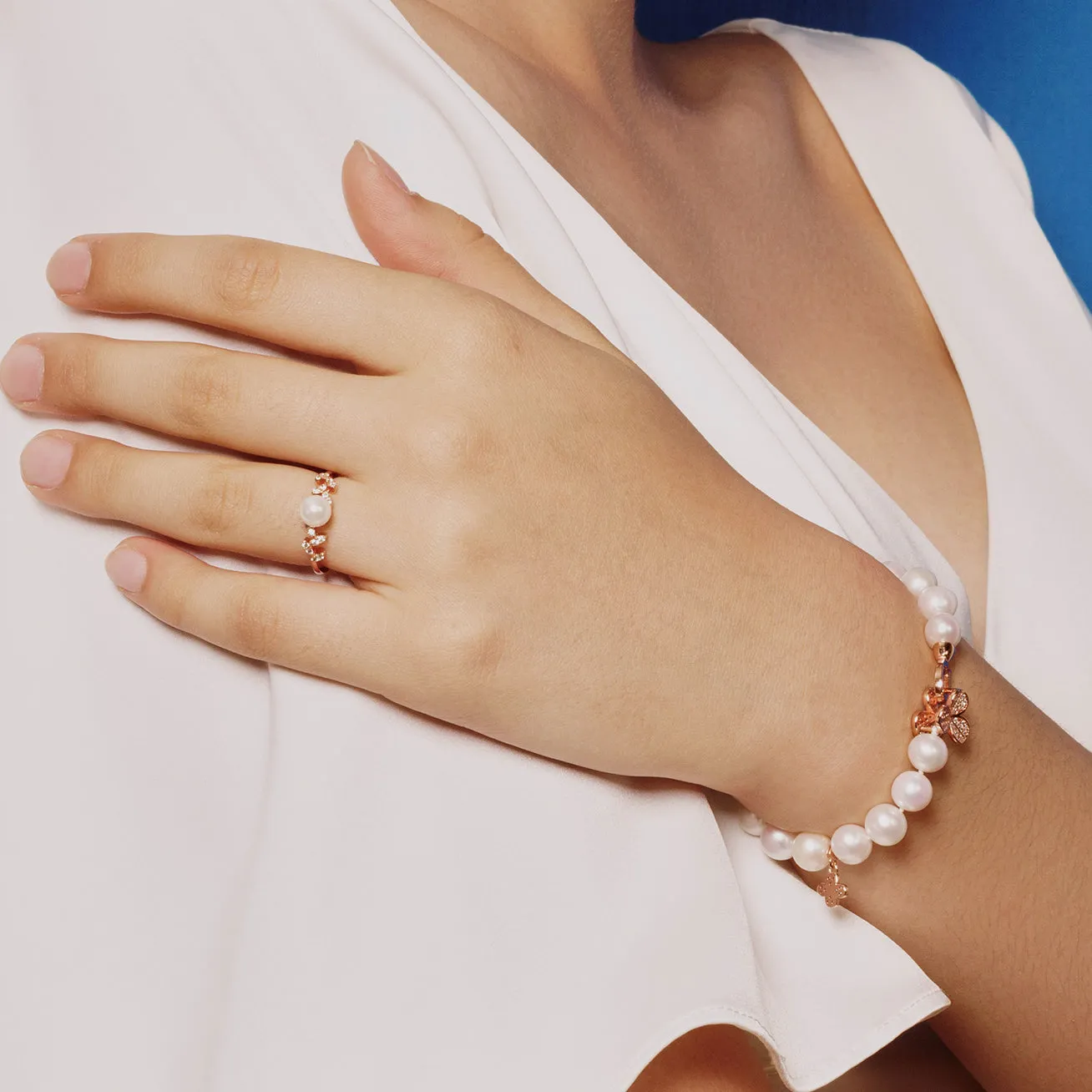 Elegant Freshwater Pearl Ring WR00205