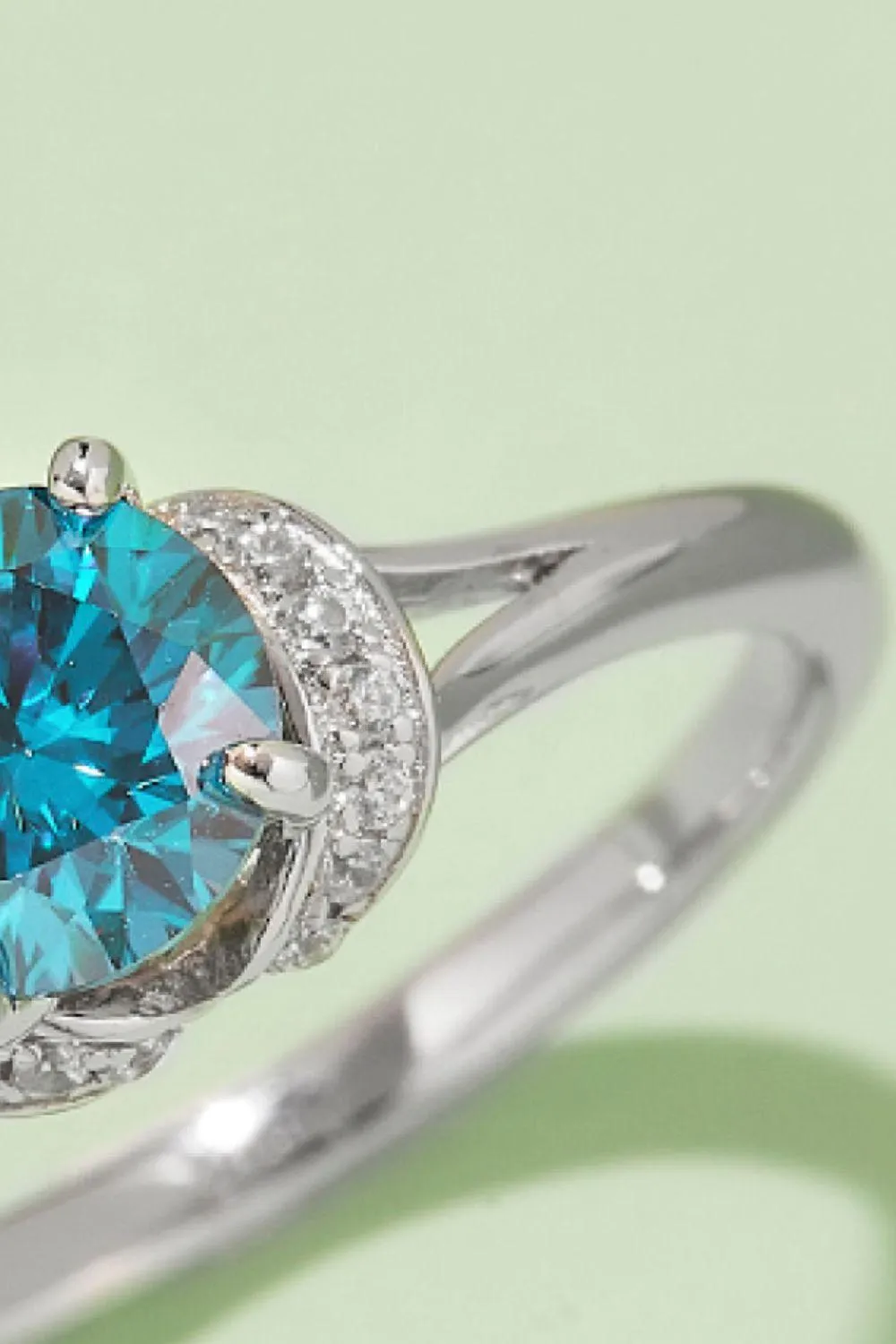 Elegant Multicolored Lab-Grown Diamond Ring in Sterling Silver