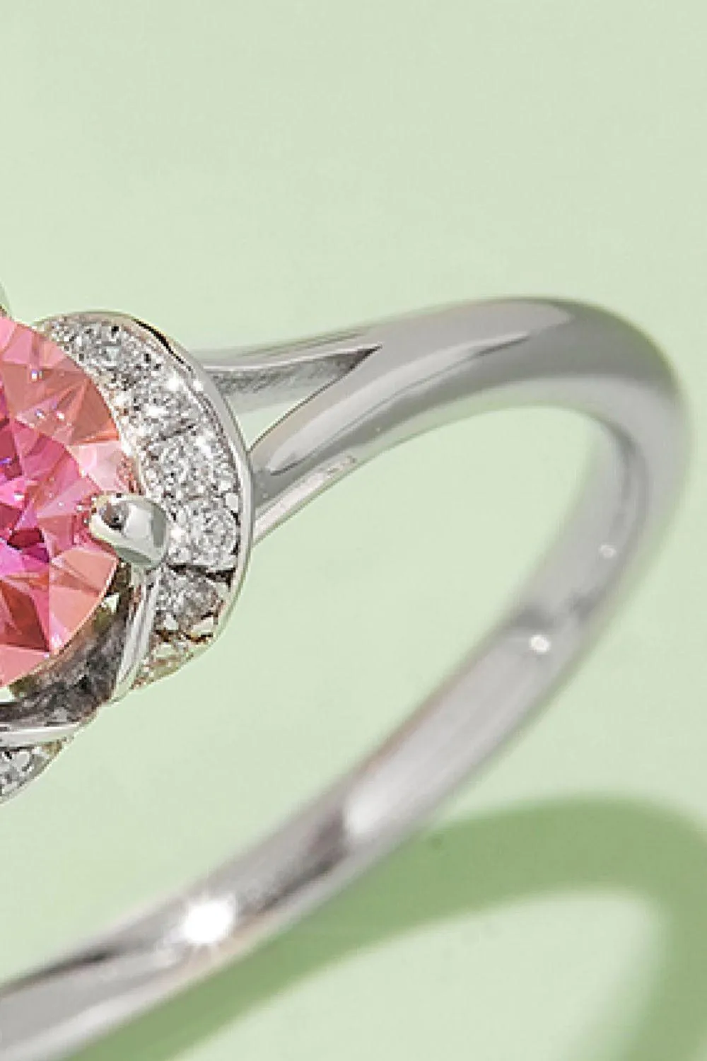 Elegant Multicolored Lab-Grown Diamond Ring in Sterling Silver