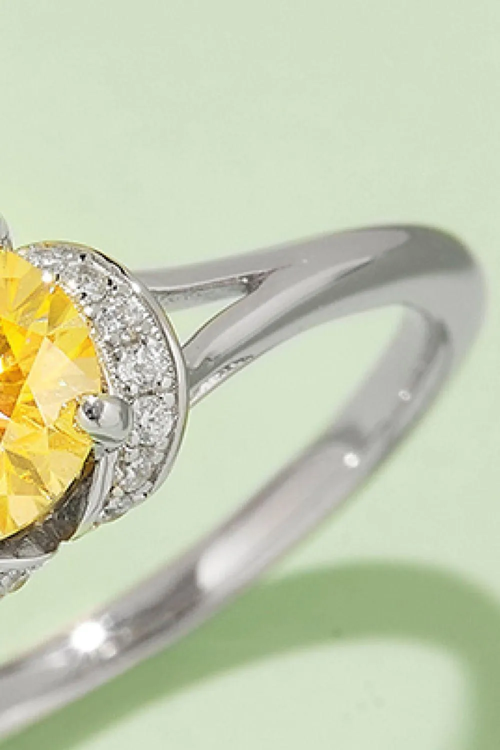 Elegant Multicolored Lab-Grown Diamond Ring in Sterling Silver