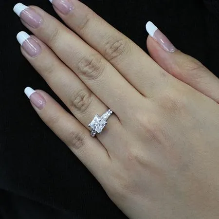Eliza - Princess Lab Diamond Engagement Ring (IGI Certified)