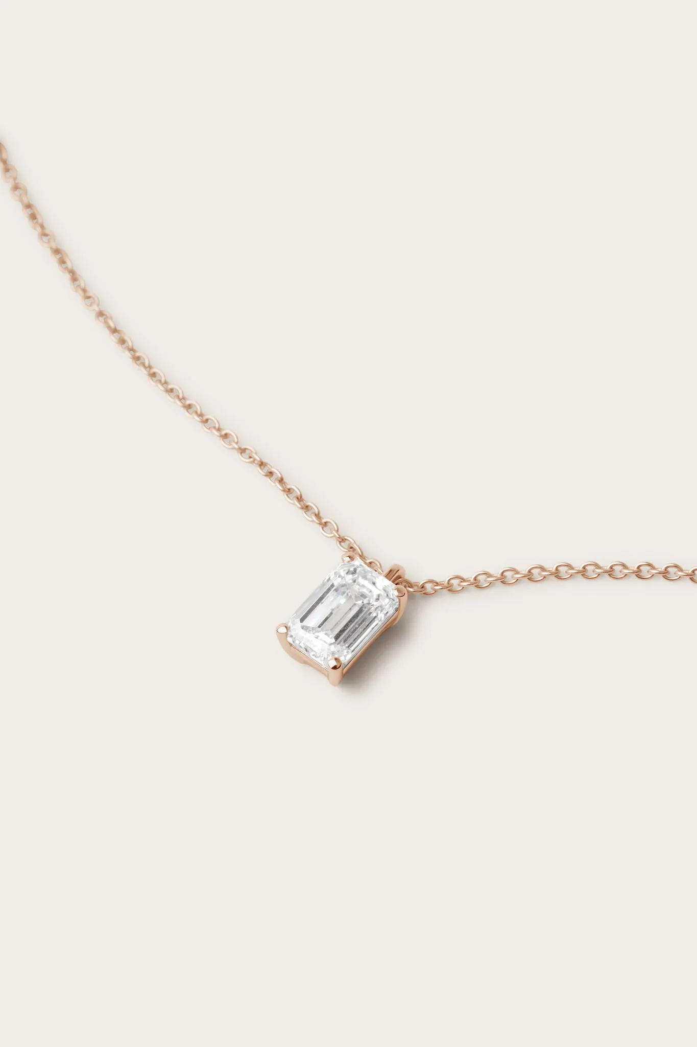 Emerald Diamond Pendant Necklace