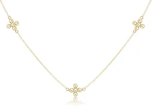 Enewton Choker Simplicity Chain Gold Classic Beaded Signature Cross Gold