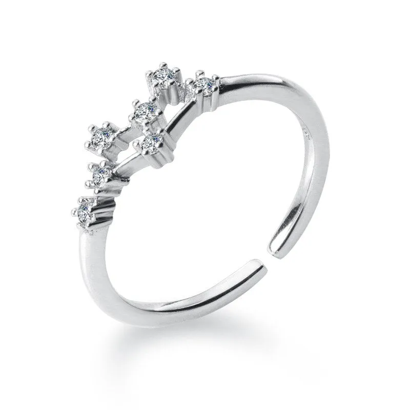 Female Elegant Zodiac Sign Finger Rings for Women