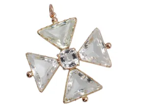 Georgian Maltese Cross in Rock Crystal