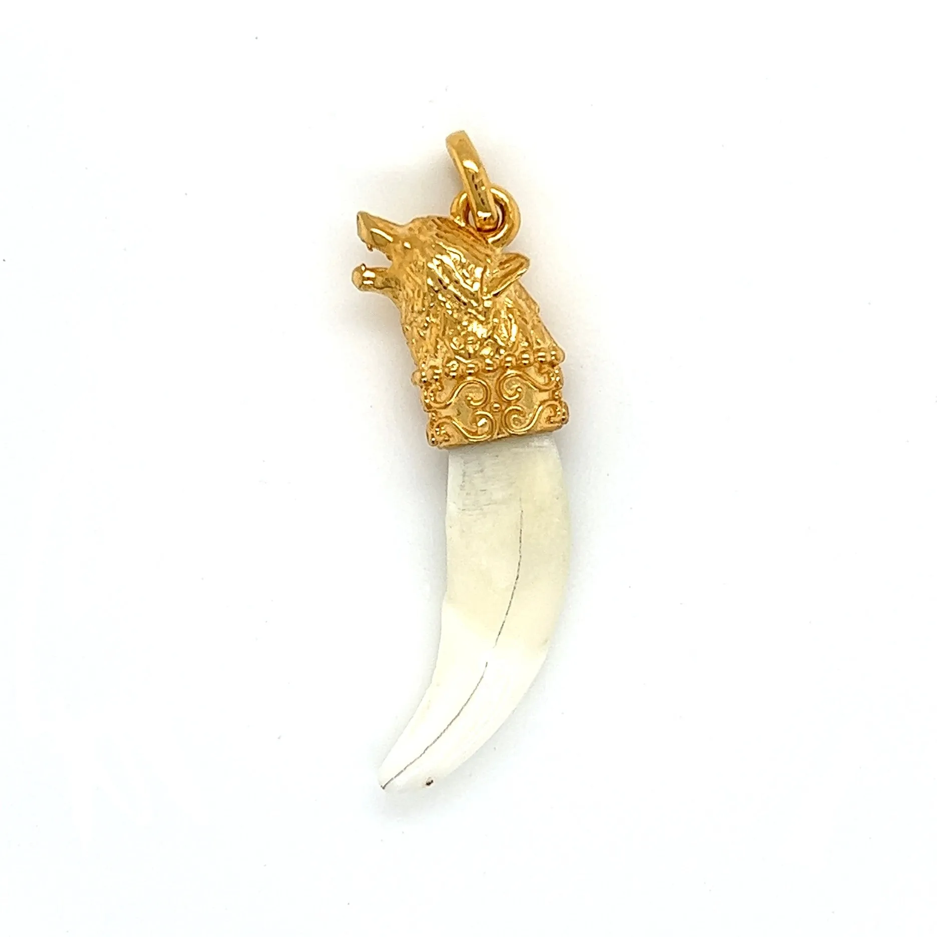 Gold Colmillo 14KT Pendant