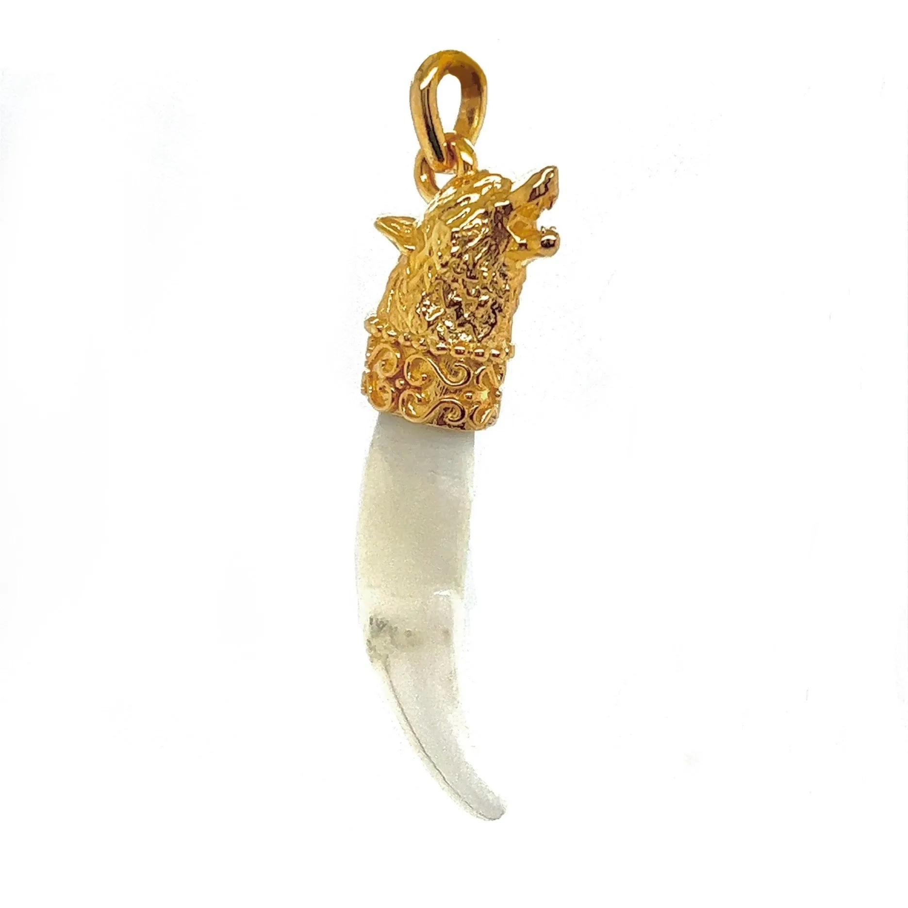 Gold Colmillo 14KT Pendant