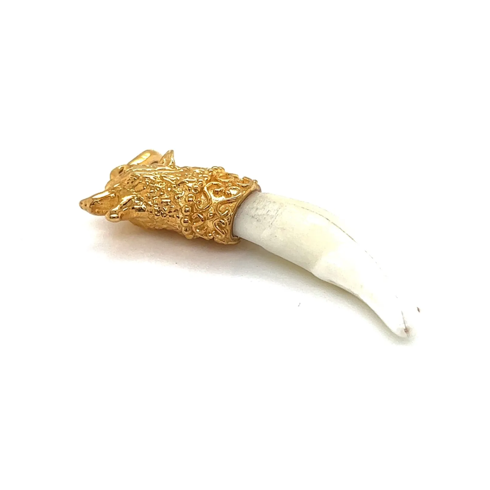 Gold Colmillo 14KT Pendant