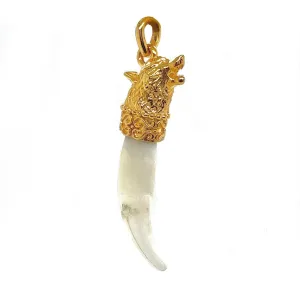 Gold Colmillo 14KT Pendant