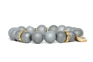 Gold Druzy Geodes Beaded Bracelet