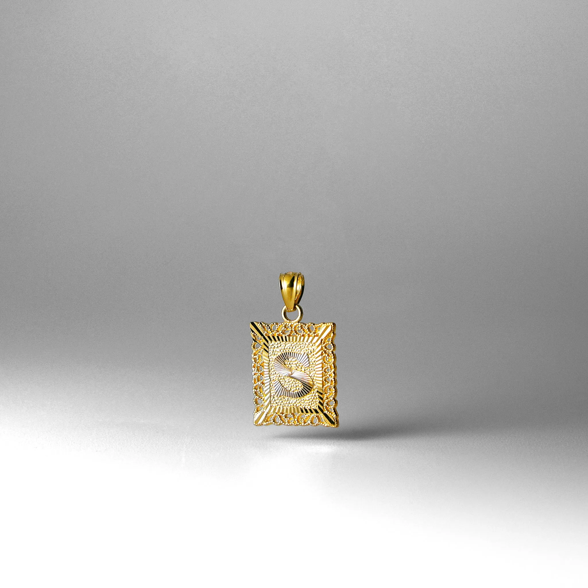 Gold Letter S Pendants | A-Z Gold Pendants