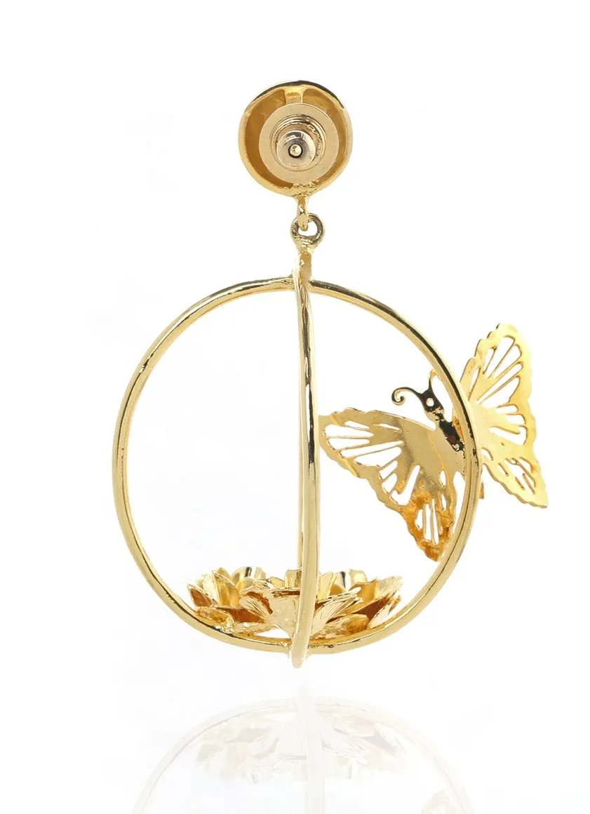 Gold Plated Fly Me High Earrings