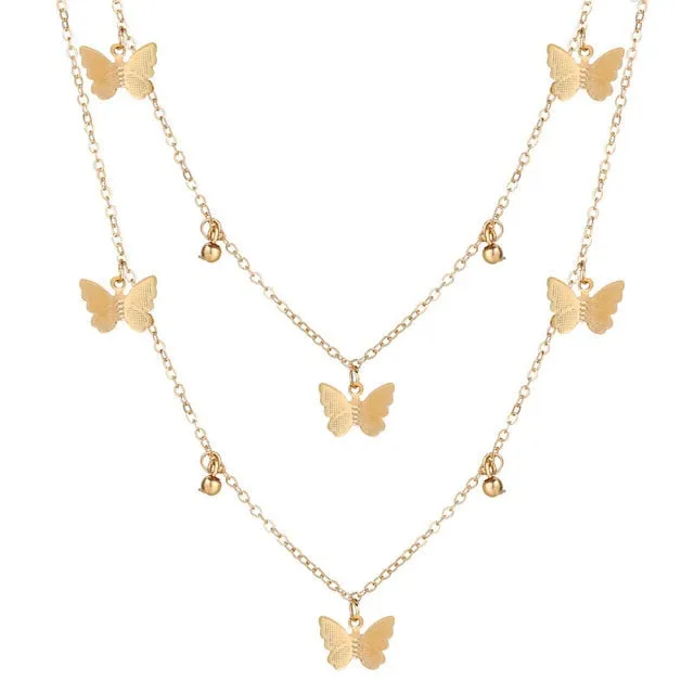 Gold Plated Necklaces Choker for Women,