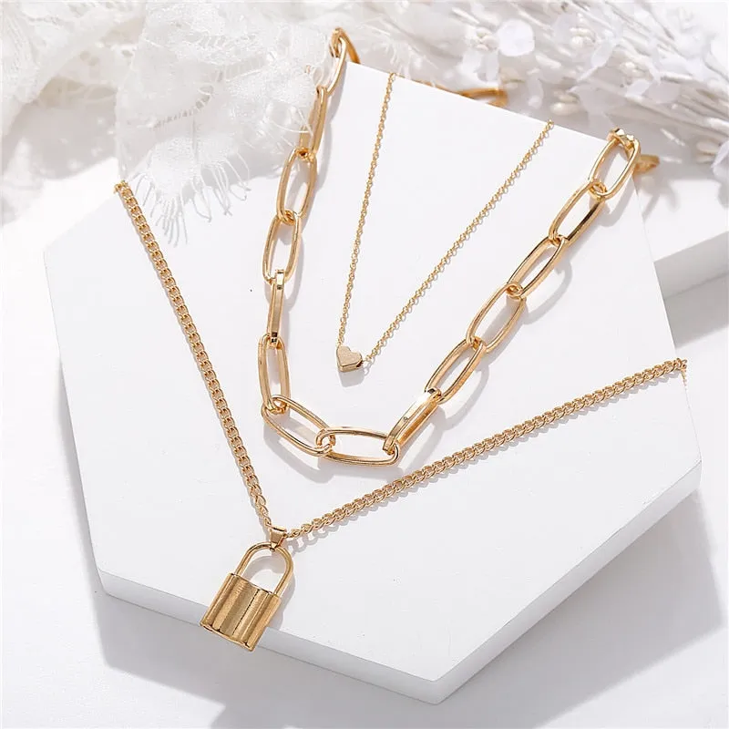 Gold Plated Necklaces Choker for Women,