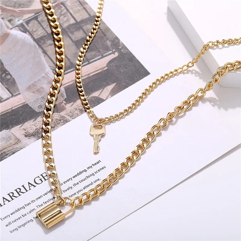 Gold Plated Necklaces Choker for Women,