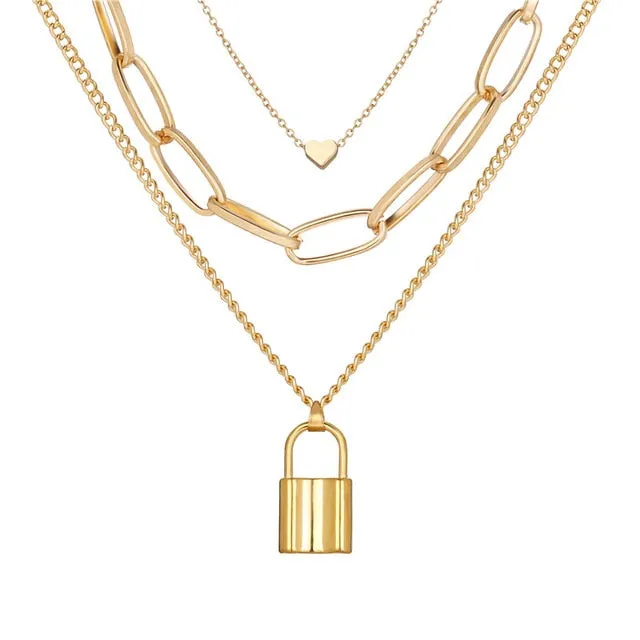 Gold Plated Necklaces Choker for Women,