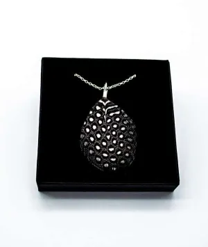 Guinea Fowl Feather Necklace