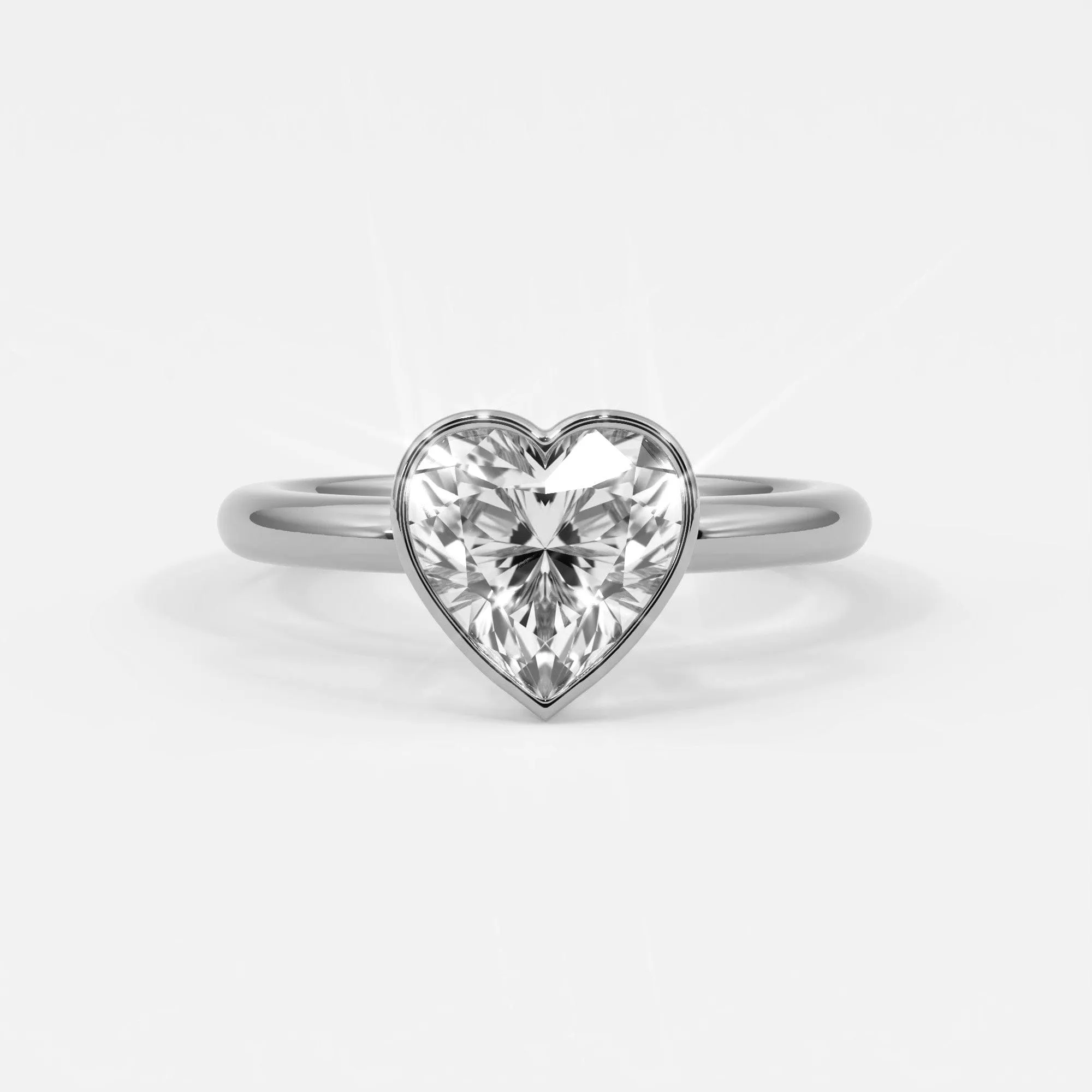 Heart Shape Bezel Setting