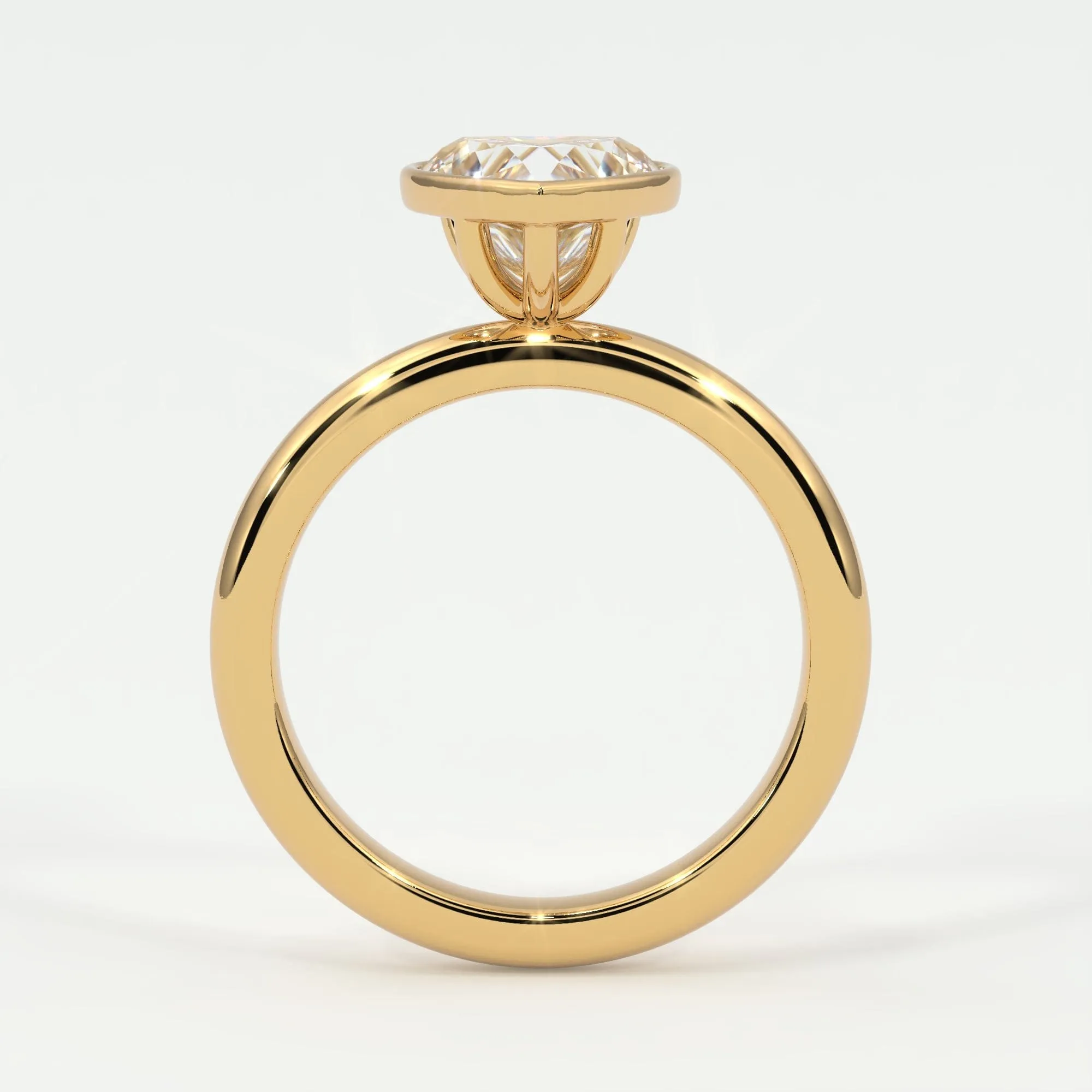 Heart Shape Bezel Setting